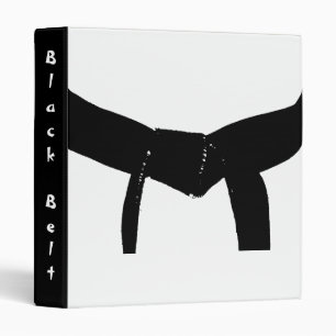 Martial Arts Black Belt Binder