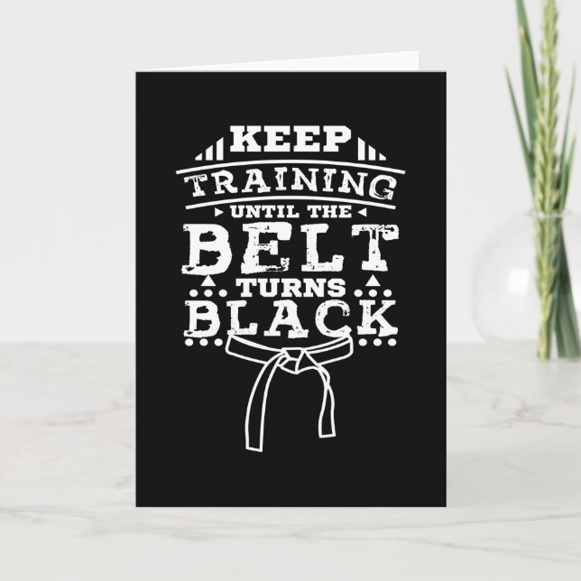 Martial Arts Black Belt Card (Front)