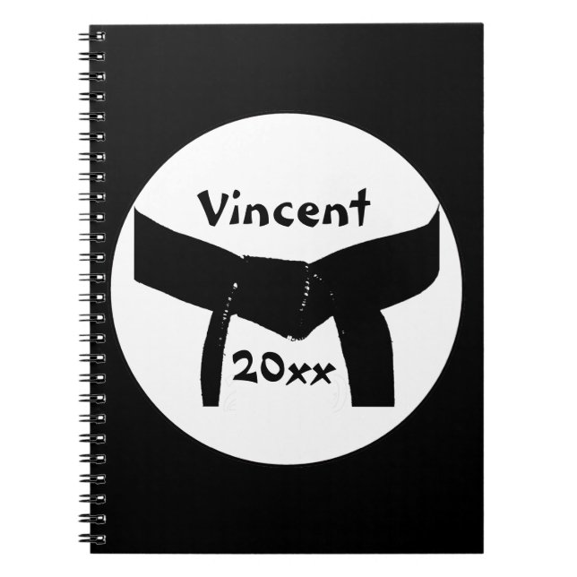 Martial Arts Black Belt Carnet (Devant)