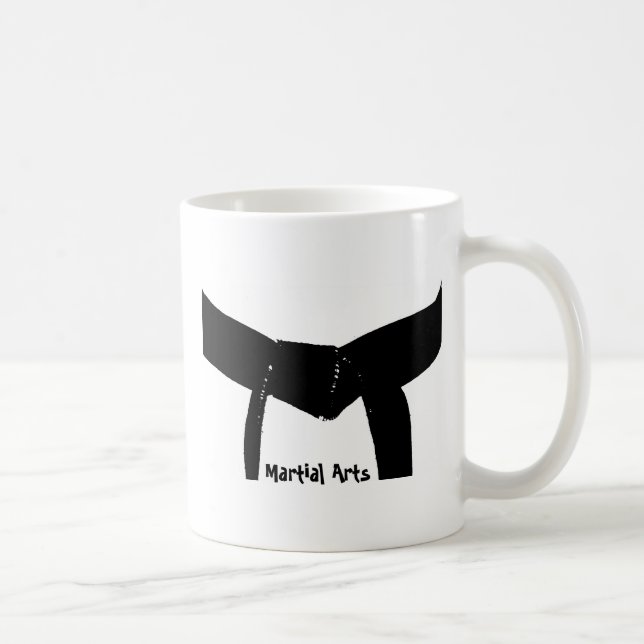 Martial Arts Black Belt Coffee Mug (Right)