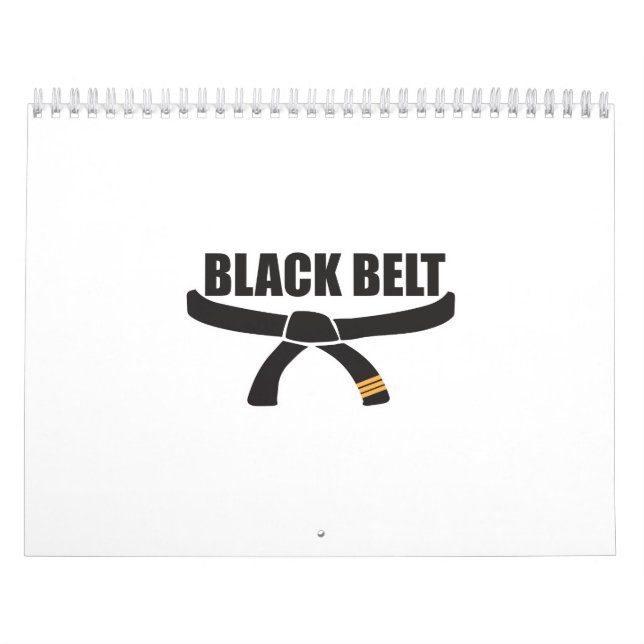 Martial Arts Black Belt in Training - Gift Idea Calendar (Cover)