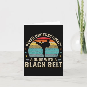 Martial Arts Black Belt Karate Jiu Jitsu Taekwondo Card