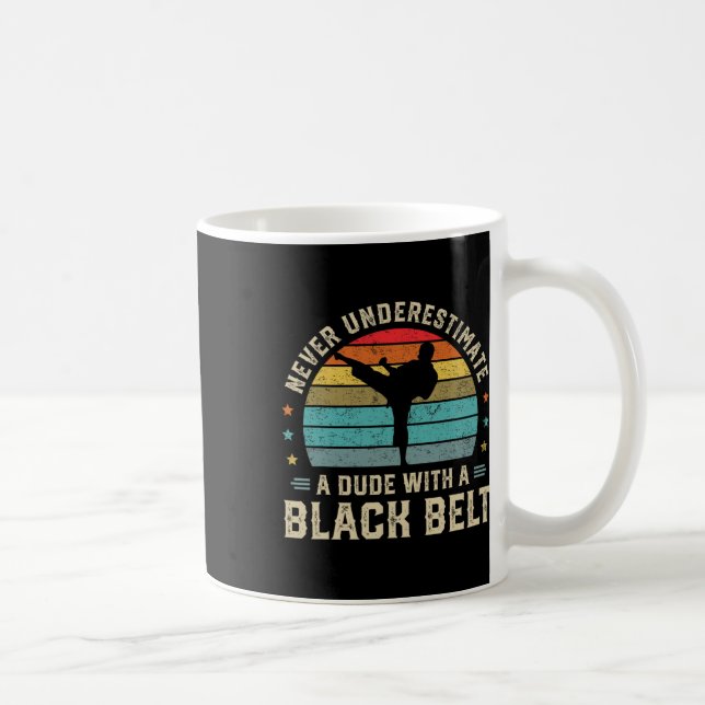 Martial Arts Black Belt Karate Jiu Jitsu Taekwondo Coffee Mug (Right)