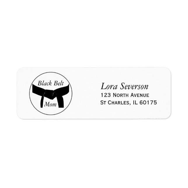 Martial Arts Black Belt Mom (Front)