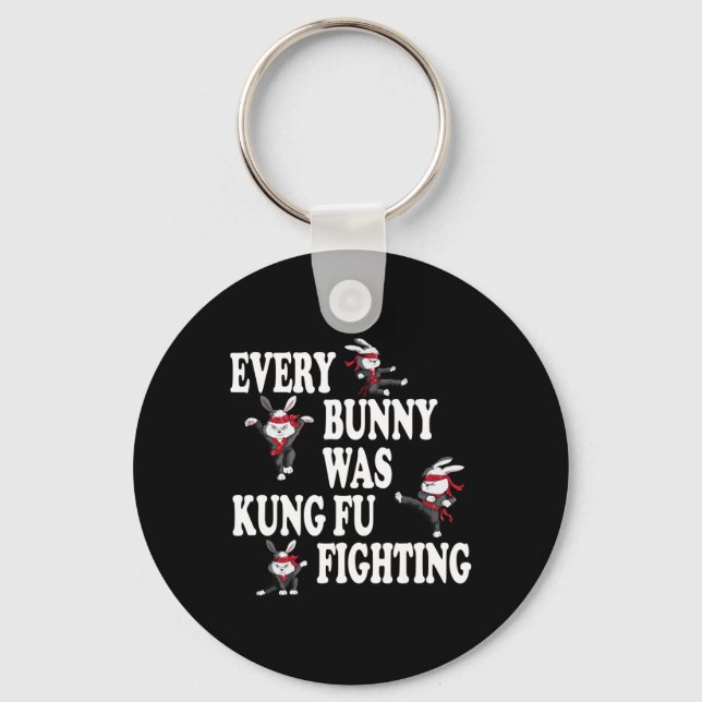 Martial Arts Boxing Fight Training Practice Fights Keychain (Front)