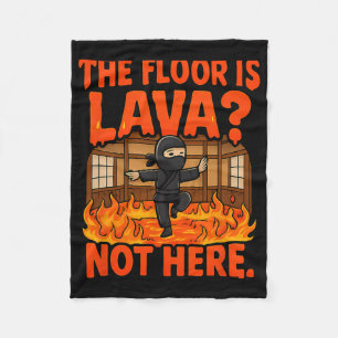 Martial Arts Boxing Ninja Lava Floor Dojo Humour  Fleece Blanket