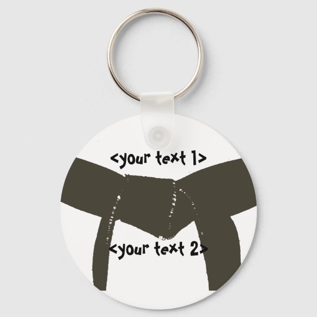 Martial Arts Brown Belt Keychain (Front)