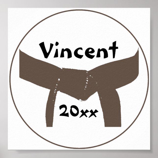 Martial Arts Brown Belt Poster (Front)