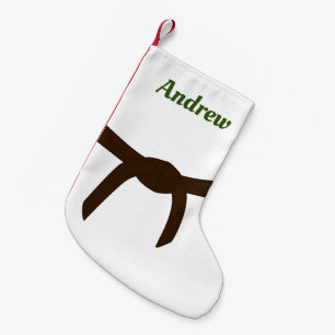 Martial Arts Brown Belt Small Christmas Stocking