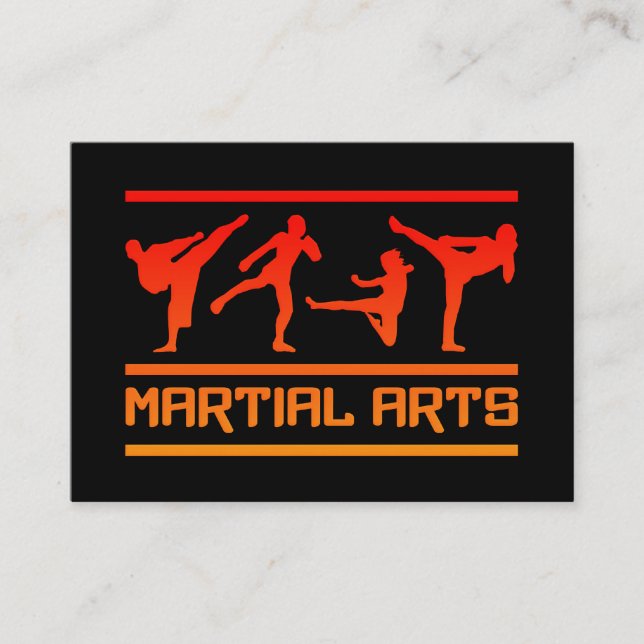 Martial Arts business cards - customize! (Front)