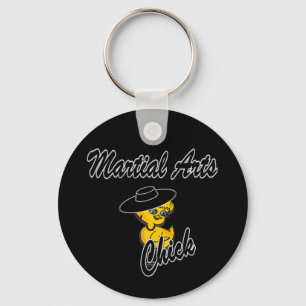 Martial Arts Chick #4 Keychain