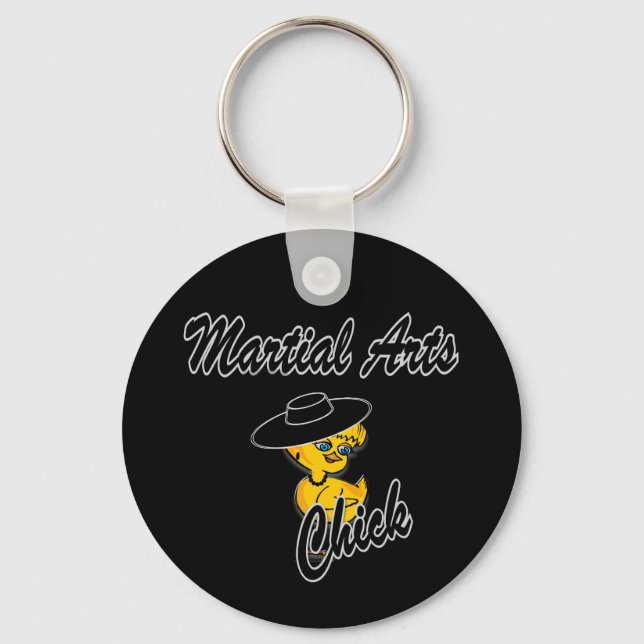Martial Arts Chick #4 Keychain (Front)