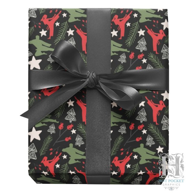 Martial Arts Christmas Wrapping Paper (Creator Uploaded)