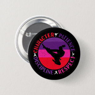 Martial Arts Core Values - Karate 2 Inch Round Button