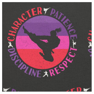 Martial Arts Core Values - Karate Fabric