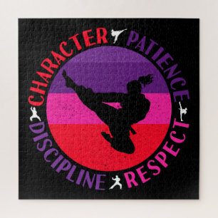 Martial Arts Core Values - Karate Jigsaw Puzzle
