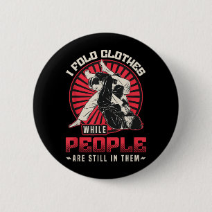 Martial Arts Fighter Judo Karate Brazilian 2 Inch Round Button