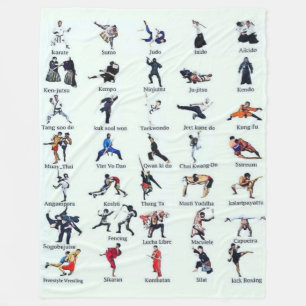 MARTIAL ARTS FLEECE BLANKET