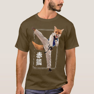 Martial Arts Fo Illustration  Karate Fighter Black T-Shirt