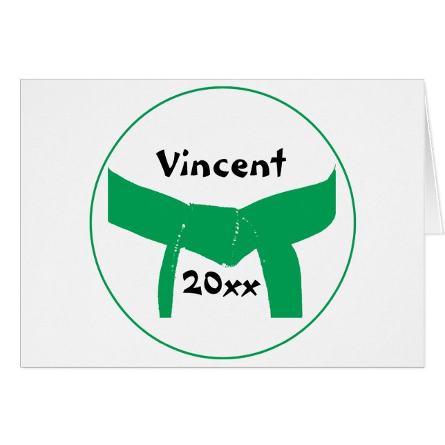 Martial Arts Green Belt (Front Horizontal)