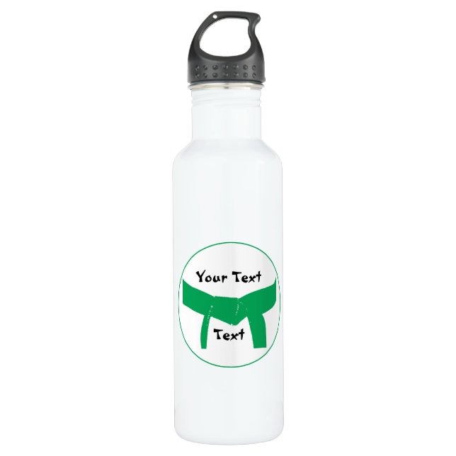 Martial Arts Green Belt 710 Ml Water Bottle (Front)