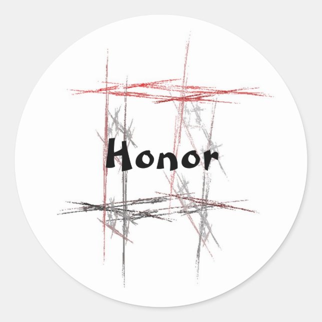 Martial Arts Honour Stickers (Front)