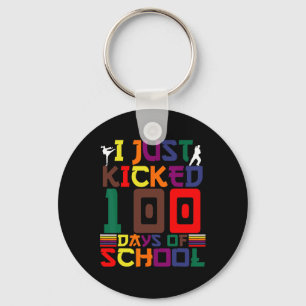 Martial Arts I Just Kicked 100 Days Of School Kara Keychain