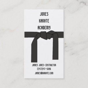 Martial Arts Instructor Business Card