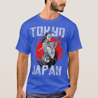Martial Arts Japanese Tengu Samurai with Neko Mask T-Shirt