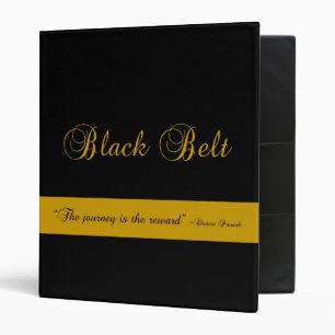 Martial Arts Journey Black Belt Binder