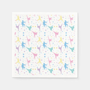 Martial Arts Karate Abstract Stars Sparkles Napkin