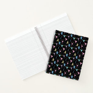 Martial Arts Karate Abstract Stars Sparkles Notebook