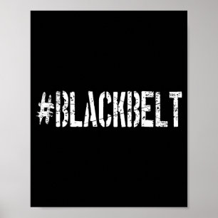 Martial Arts Karate Black Belt Poster