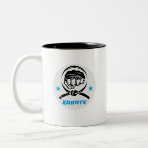 Martial Arts Karate Black Belt Two-Tone Coffee Mug
