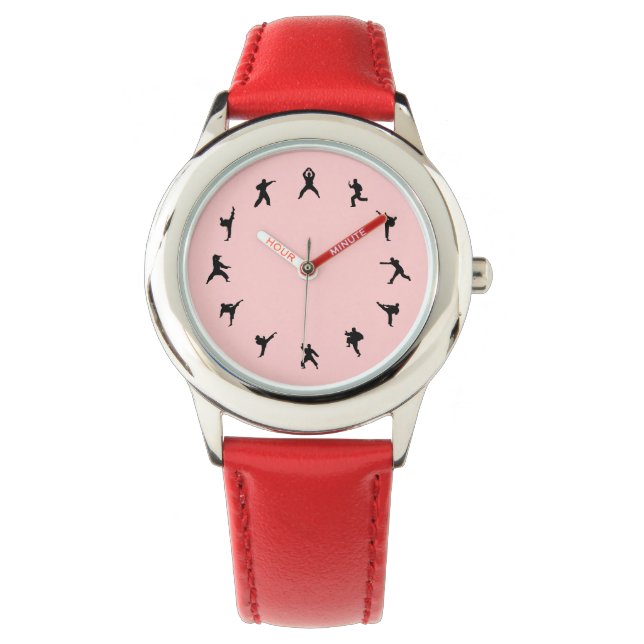 Martial Arts Karate (Black, Red) Watch (Front)