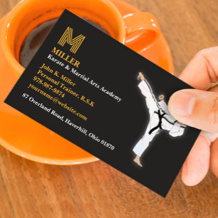 Martial Arts Karate Business Card