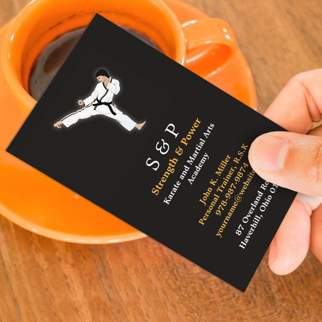 Martial Arts Karate Business Card (Creator Uploaded)