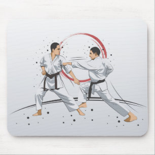 Martial Arts Karate Combat Fighting or Sparring Mouse Pad
