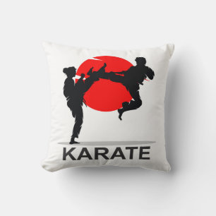 Martial Arts Karate Combat Fighting or Sparring Throw Pillow