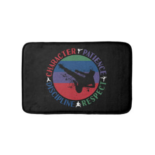 Martial Arts - Karate Core Values Bath Mat