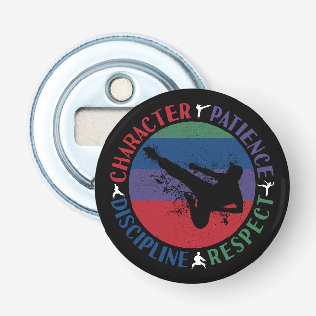 Martial Arts - Karate Core Values Bottle Opener (Front)