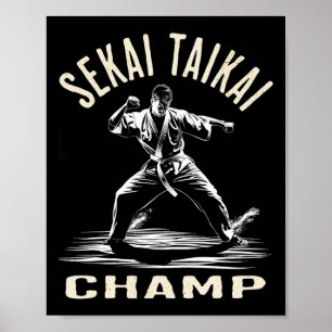 Martial Arts Karate Fan - Dynamic Artist Design Poster