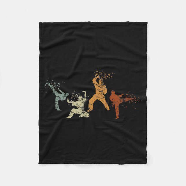 Martial Arts Karate  Fleece Blanket (Front)