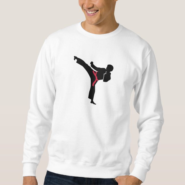 Martial arts Karate kick Sweatshirt (Front)