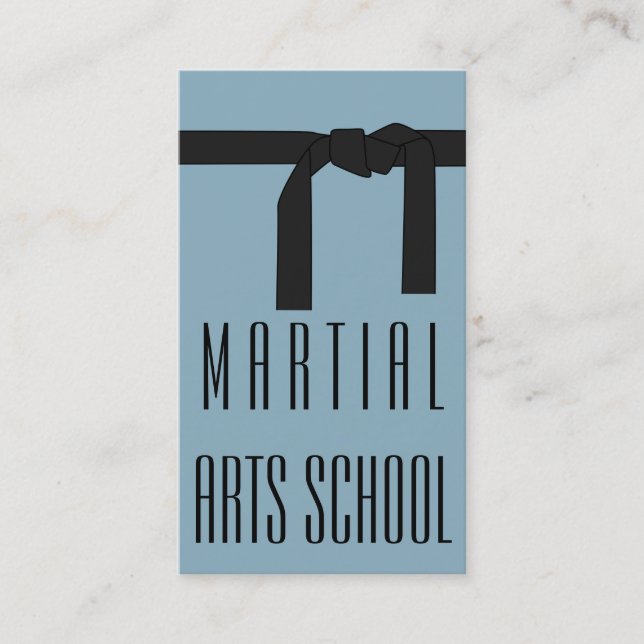 Martial Arts Karate Self Defence Business Card (Front)