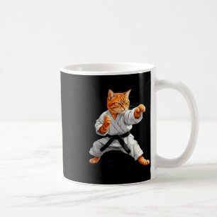 Martial Arts Karate Taekwondo Cat Jiu Jitsu Judo Coffee Mug