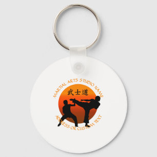 Martial Arts Karate Taekwondo Kung Fu Studio Owner Keychain