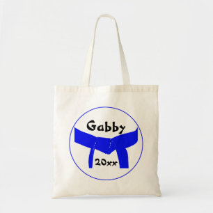 Martial Arts Light Blue Belt Tote Bag