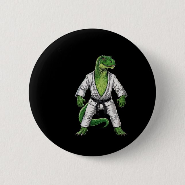 Martial Arts Ninja Jiu Jitsu Karate  2 Inch Round Button (Front)