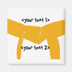 Martial Arts Orange Belt Magnet
